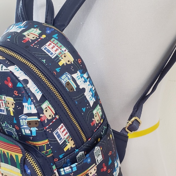 Loungefly Disney Parks Mini Backpack Mainstreet Dapper Dans Funko Pop